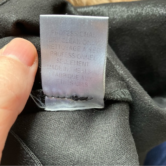 Alice + Olivia x Scoop Faux Leather Metallic Shimmer Black Leggings size 6 - Picture 11 of 11